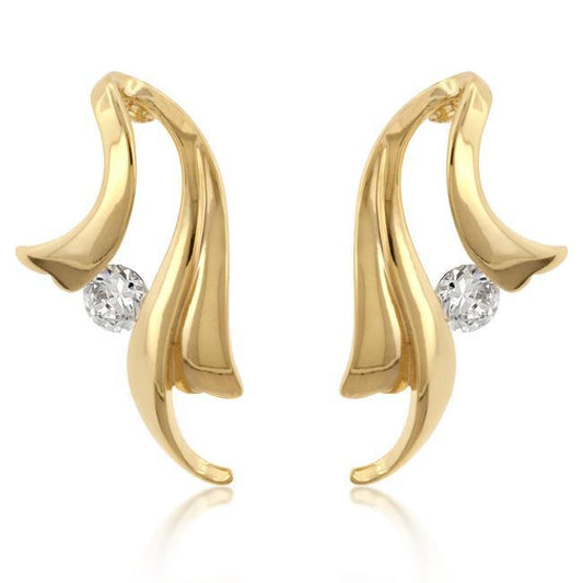 Solitaire Winged Earrings freeshipping - Higher Class Elegance