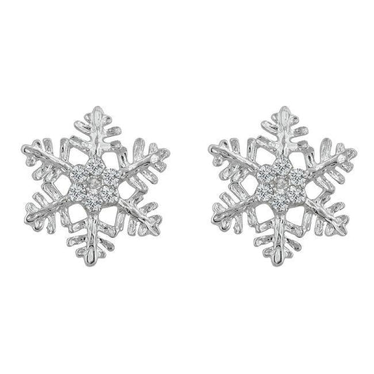 Snowflake Stud Earrings freeshipping - Higher Class Elegance