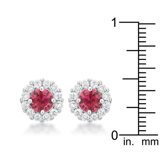 Bella Bridal Earrings in Pink freeshipping - Higher Class Elegance