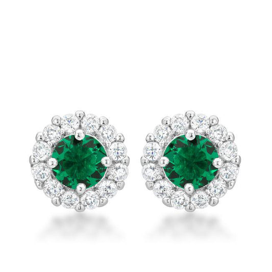 Bella Bridal Earrings in Green freeshipping - Higher Class Elegance
