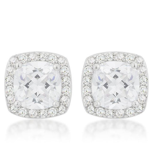 Pave Halo Earrings freeshipping - Higher Class Elegance
