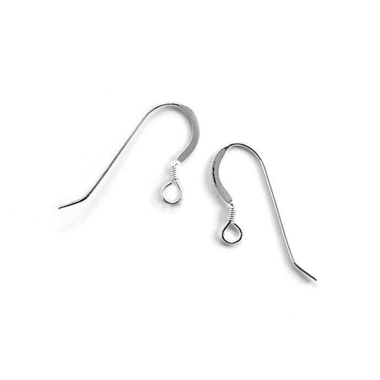 Silver French Wires with Coil (10 Pairs) freeshipping - Higher Class Elegance