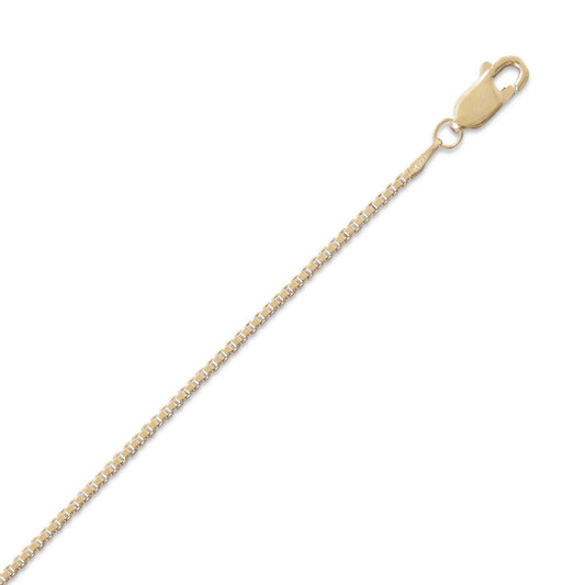 14/20 Gold Filled Box Chain Necklace (1.5mm) freeshipping - Higher Class Elegance