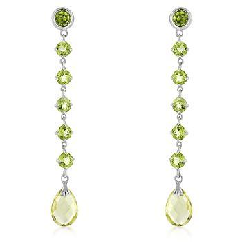 Gold Quartz Briolette Earrings freeshipping - Higher Class Elegance