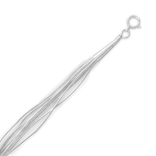 10-Strand Liquid Silver freeshipping - Higher Class Elegance