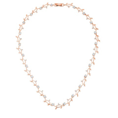 Rose Gold Tone Vineyard Necklace freeshipping - Higher Class Elegance