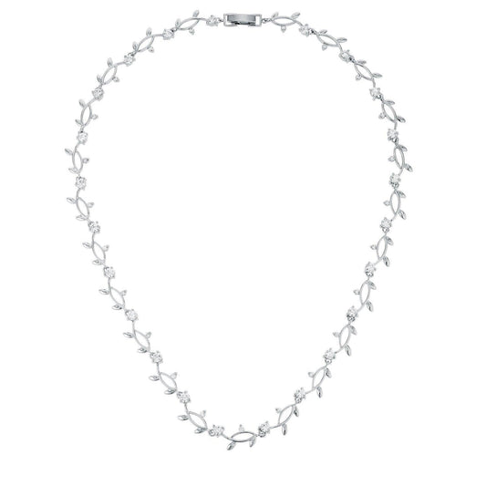 Rhodium Plated Vineyard Necklace freeshipping - Higher Class Elegance