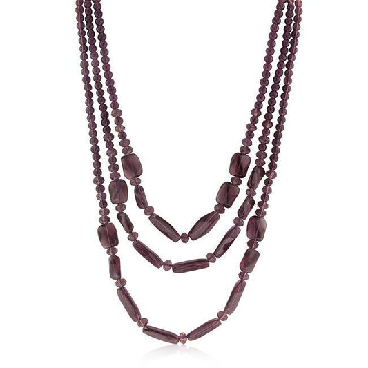 Purple Beaded Necklace freeshipping - Higher Class Elegance