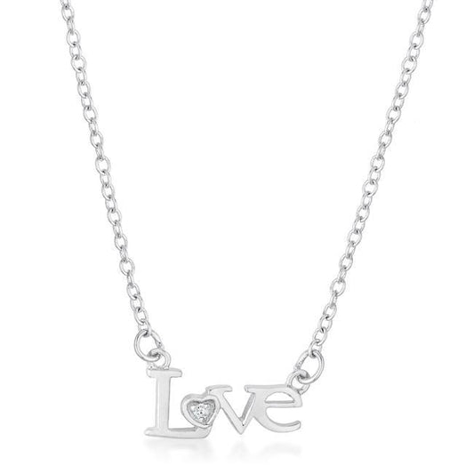 Love Script Necklace freeshipping - Higher Class Elegance