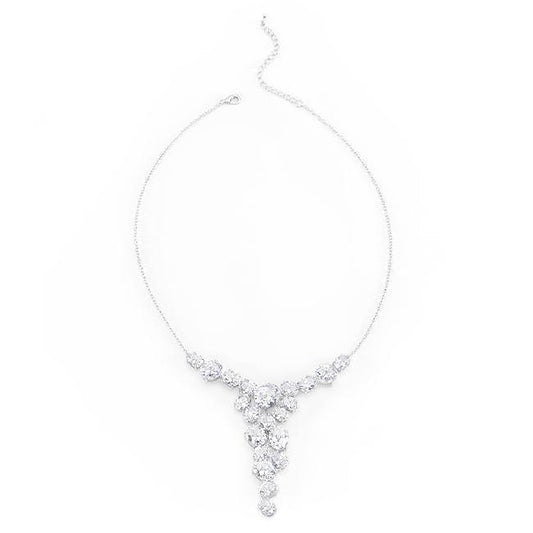 Bejeweled Cubic Zirconia Bib Necklace freeshipping - Higher Class Elegance
