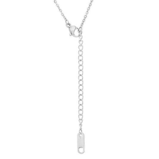 Daisy Rhodium Delicate White Floral Necklace freeshipping - Higher Class Elegance