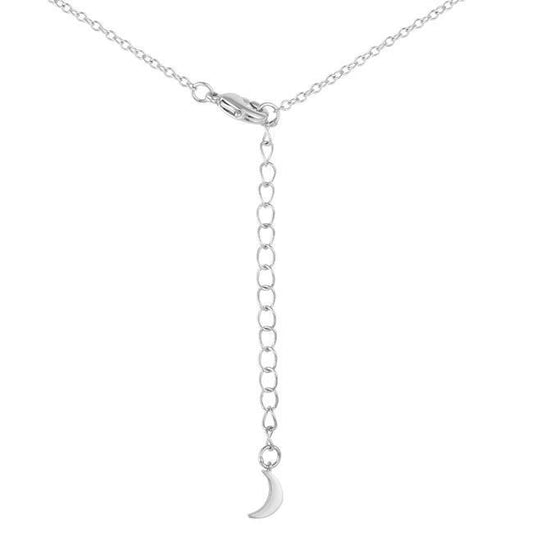 .6Ct Dazzling Rhodium Moon and Stars Necklace with CZ freeshipping - Higher Class Elegance