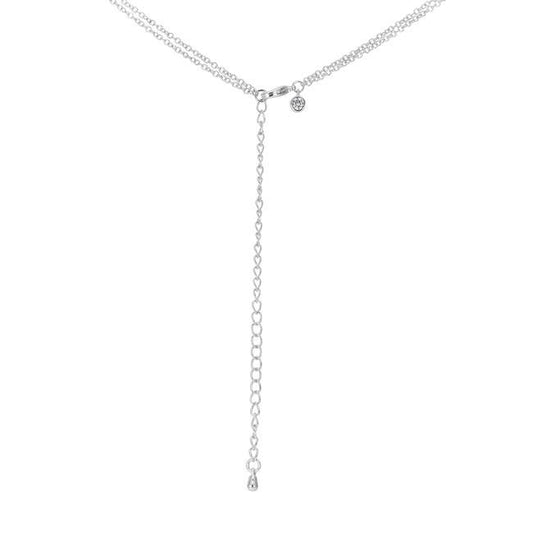 5 Ct Dazzling Rhodium Necklace with CZ freeshipping - Higher Class Elegance