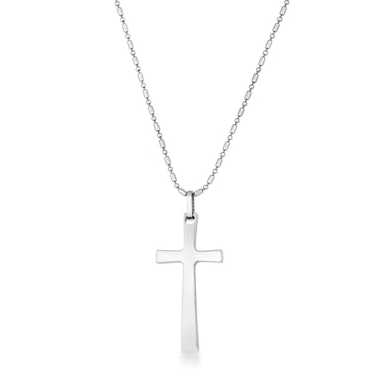 Elegant Elongated Stainless Steel Cross Pendant freeshipping - Higher Class Elegance