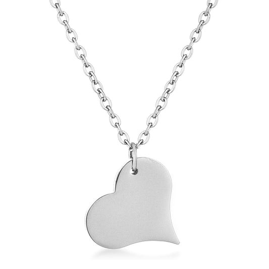 Silvertone Heart Pendant freeshipping - Higher Class Elegance