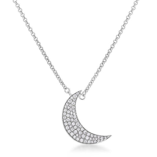 To the Moon and Back CZ Necklace freeshipping - Higher Class Elegance