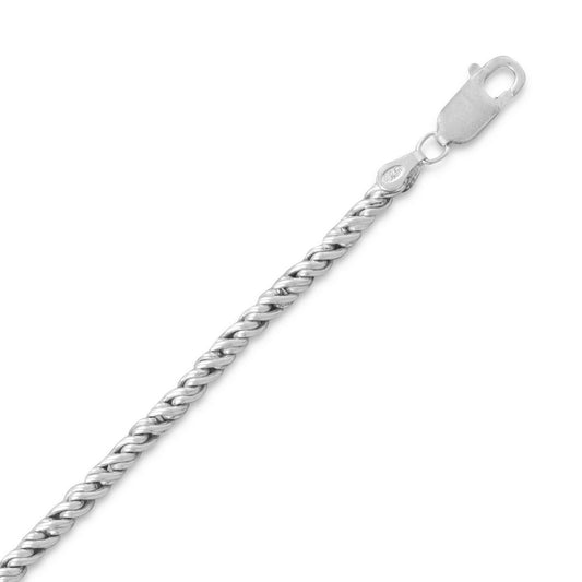 Oxidized Rope Chain Necklace (3.6mm) freeshipping - Higher Class Elegance