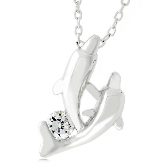 Dual Dolphin Pendant freeshipping - Higher Class Elegance