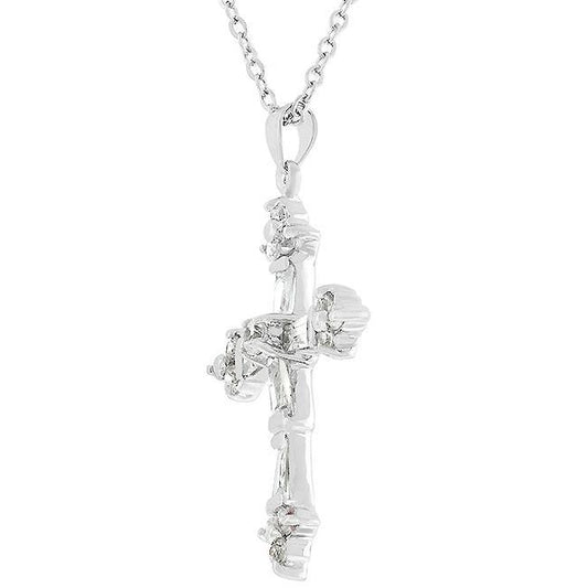 Brilliant Cubic Zirconia Cross Pendant freeshipping - Higher Class Elegance