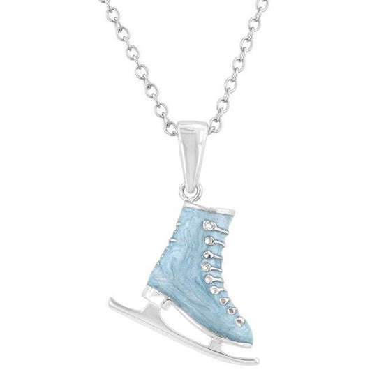 Enamel Ice Skate Pendant freeshipping - Higher Class Elegance