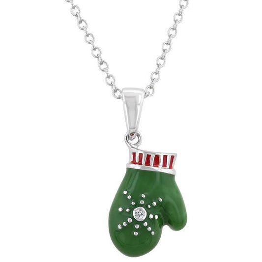 Enamel Mitten Pendant freeshipping - Higher Class Elegance