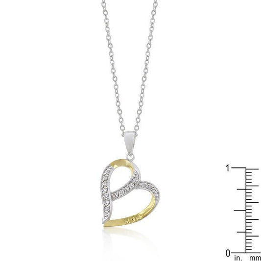 Mom Two-tone Finish Fashion Pendant freeshipping - Higher Class Elegance