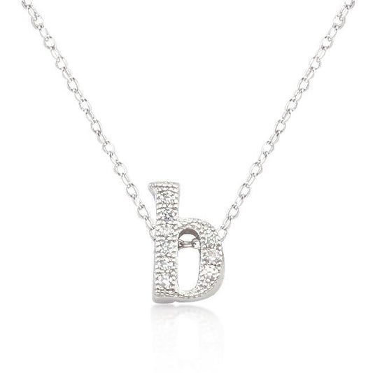 Micro-Pave Initial B Pendant freeshipping - Higher Class Elegance