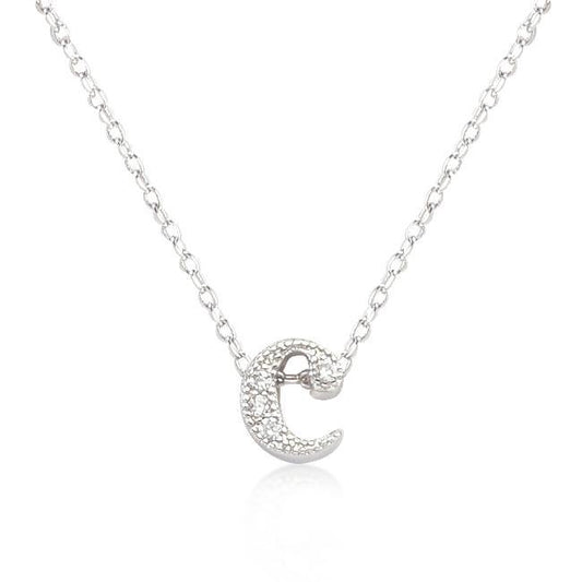Micro-Pave Initial C Pendant freeshipping - Higher Class Elegance