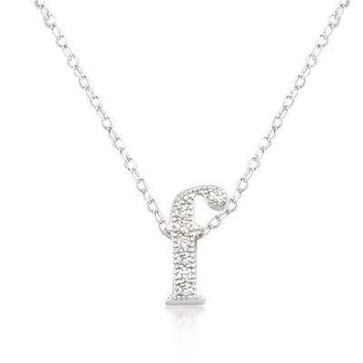 Micro-Pave Initial F Pendant freeshipping - Higher Class Elegance