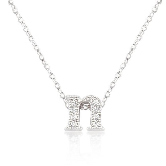Micro-Pave Initial N Pendant freeshipping - Higher Class Elegance