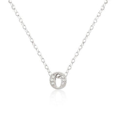 Micro-Pave Initial O Pendant freeshipping - Higher Class Elegance