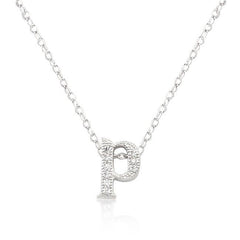 Micro-Pave Initial P Pendant freeshipping - Higher Class Elegance