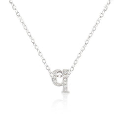 Micro-Pave Initial Q Pendant freeshipping - Higher Class Elegance