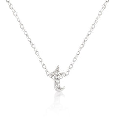 Micro-Pave Initial T Pendant freeshipping - Higher Class Elegance