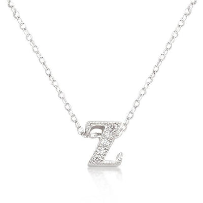 Micro-Pave Initial Z Pendant freeshipping - Higher Class Elegance