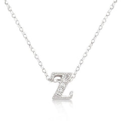 Micro-Pave Initial Z Pendant freeshipping - Higher Class Elegance