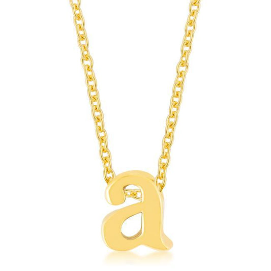 Golden Initial A Pendant freeshipping - Higher Class Elegance