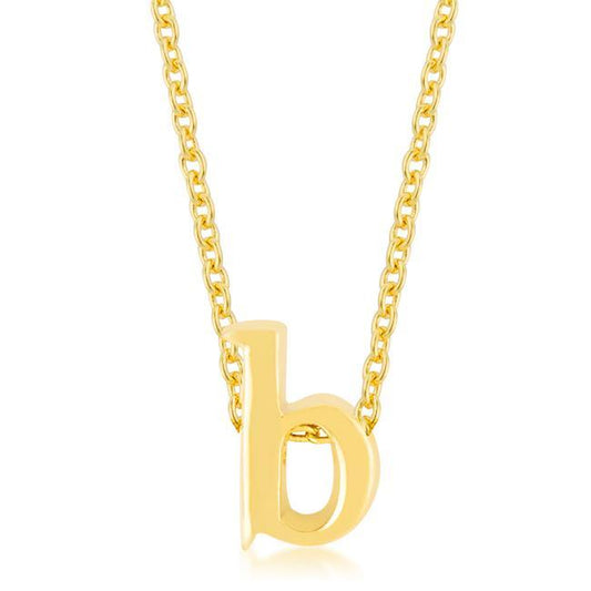 Golden Initial B Pendant freeshipping - Higher Class Elegance