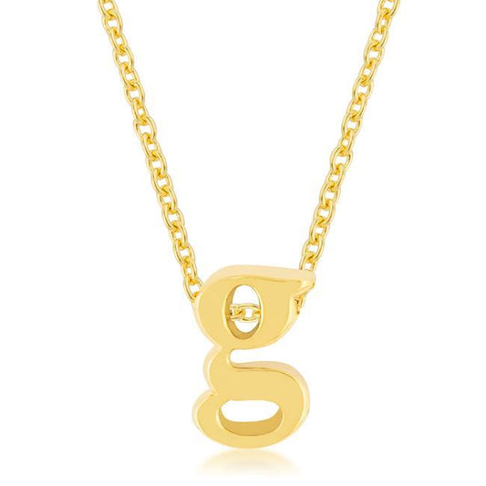 Golden Initial G Pendant freeshipping - Higher Class Elegance