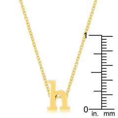 Golden Initial H Pendant freeshipping - Higher Class Elegance