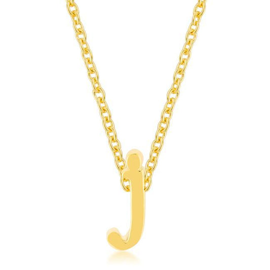 Golden Initial J Pendant freeshipping - Higher Class Elegance