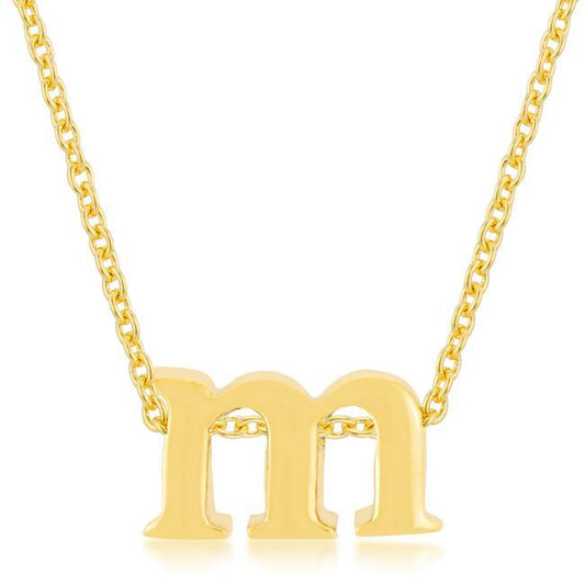 Golden Initial M Pendant freeshipping - Higher Class Elegance