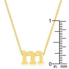 Golden Initial M Pendant freeshipping - Higher Class Elegance