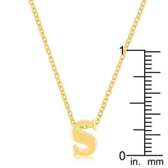 Golden Initial S Pendant freeshipping - Higher Class Elegance