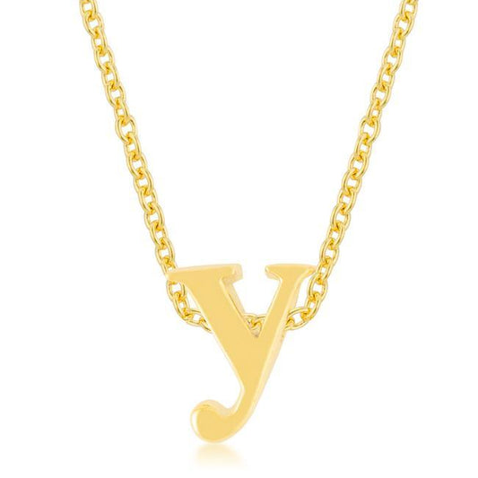 Golden Initial Y Pendant freeshipping - Higher Class Elegance