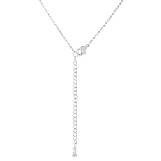 Rhodium Plated Finish Initial A Pendant freeshipping - Higher Class Elegance