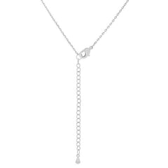Rhodium Plated Finish Initial A Pendant freeshipping - Higher Class Elegance