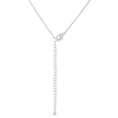 Rhodium Plated Finish Initial N Pendant freeshipping - Higher Class Elegance