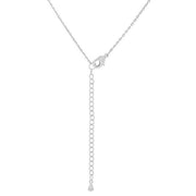 Rhodium Plated Finish Initial O Pendant freeshipping - Higher Class Elegance