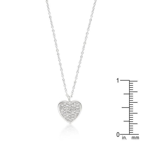 Pave Heart Pendant freeshipping - Higher Class Elegance